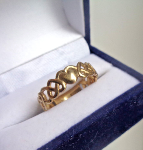 Goldener celtic ring 9ct - celtic,